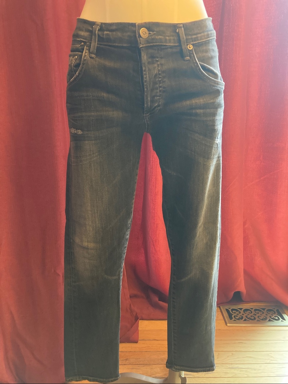 Citizens of Humanity jeans, button fly, 30w, 28” inseam, Emerson slim boyfriend